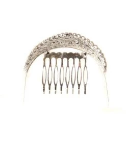 Cinderella Couture Girls AB Rhinestone Mini Silver Tiara With Comb Kids