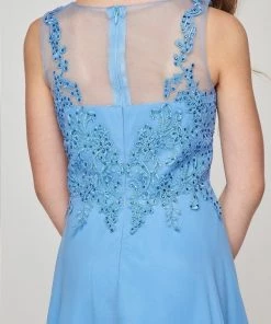 Girls Applique Tea Length Dress By Cinderella Couture 5089 Kids