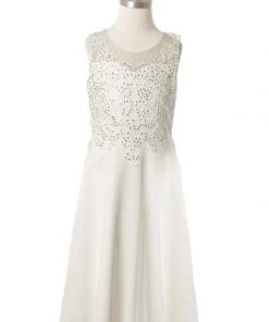 Girls Applique Tea Length Dress By Cinderella Couture 5089 Kids