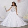 Tiffany Princess By House Of Wu Flower Girl Dresses Girls Long Beaded Satin Dress By Tiffany Princess 13536
