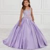 Tiffany Princess By House Of Wu Girls Long Box Pleated Satin Dress By Tiffany Princess 13591