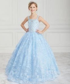 Tiffany Princess By House Of Wu Girls Beaded Long Floral Lace Dress By Tiffany Princess 13616 8 Tiffany Princess By House Of Wu Girls Beaded Long Floral Lace Dress By Tiffany Princess 13616