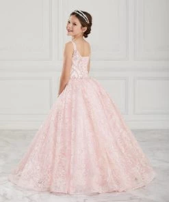 Tiffany Princess By House Of Wu Girls Beaded Long Floral Lace Dress By Tiffany Princess 13616