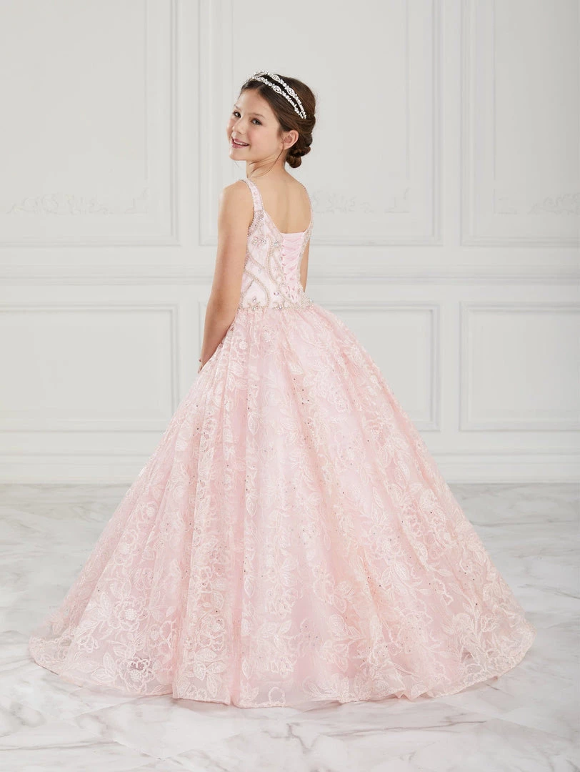 Tiffany Princess By House Of Wu Girls Beaded Long Floral Lace Dress By Tiffany Princess 13616 4 Tiffany Princess By House Of Wu Girls Beaded Long Floral Lace Dress By Tiffany Princess 13616