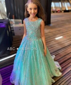 Tiffany Princess By House Of Wu Girls Beaded Long Glitter Dress By Tiffany Princess 13575 14 Tiffany Princess By House Of Wu Girls Beaded Long Glitter Dress By Tiffany Princess 13575