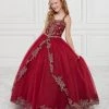 Tiffany Princess By House Of Wu Girls Beaded Long Split Front Dress By Tiffany Princess 13600 Kids