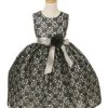 Cinderella Couture Flower Girl Dresses Girls Black Raschel Lace Tea Length Dress With Flower Sash 2 Cinderella Couture Flower Girl Dresses Girls Black Raschel Lace Tea Length Dress With Flower Sash