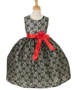 Cinderella Couture Flower Girl Dresses Girls Black Raschel Lace Tea Length Dress With Flower Sash 25 Cinderella Couture Flower Girl Dresses Girls Black Raschel Lace Tea Length Dress With Flower Sash