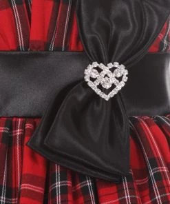 Girls Checkered Plaid Dress With Sash By Cinderella Couture 1168 Kids