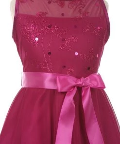 Girls Chiffon Dress With Glitter Print Top By Cinderella Couture 1218