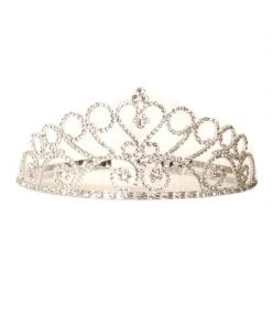 Cinderella Couture Kids Girls Clear Rhinestone Heart Tiara With Comb 8 Cinderella Couture Kids Girls Clear Rhinestone Heart Tiara With Comb