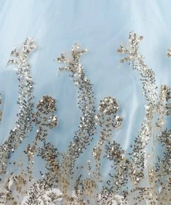 Kids Girls Cold Shoulder Ball Gown By Cinderella Couture 8017