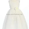 ABC Fashion Girls Communion Dress - Mesh Skirt With Flower Sash 1 ABC Fashion Girls Communion Dress - Mesh Skirt With Flower Sash