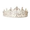 Cinderella Couture Girls Elegant Rhinestone Silver Tiara With Comb Kids
