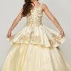 Cinderella Couture Girls Embroidered Ball Gown With Detachable Skirt