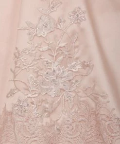 Kids Girls Embroidered Satin Ball Gown By Cinderella Couture 8009