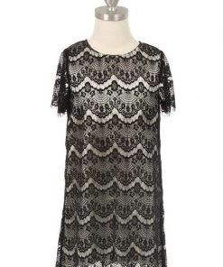 Girls Eyelid Lace Dress With Short Sleeves By Cinderella Couture 9370 Kids