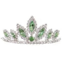 Cinderella Couture Girls Fuchsia Stone Mini Silver Tiara With Comb Kids