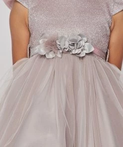 Girls High Low Dress With Glitter Top By Cinderella Couture 5072 Flower Girl Dresses