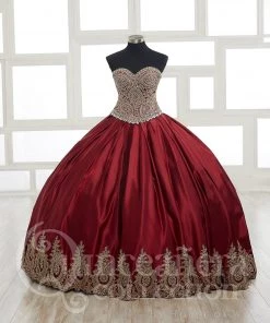 Tiffany Princess By House Of Wu Kids Girls Lace Applique Long Satin Dress By Mini Quince 26826MQ