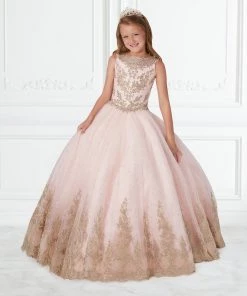 Tiffany Princess By House Of Wu Kids Girls Applique Long Sleeveless Dress By Tiffany Princess 13598