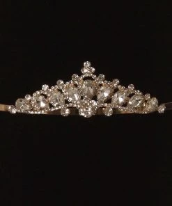 Cinderella Couture Girls Large Rhinestone Tiara Crown With Comb