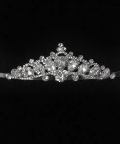 Cinderella Couture Girls Large Rhinestone Tiara Crown With Comb