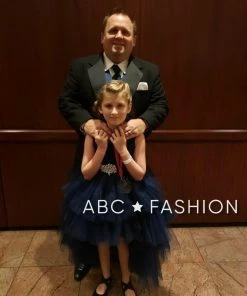 Calla Collection Girls Layered High Low Dress With Lace Bodice By Calla D825 Flower Girl Dresses