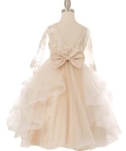 Girls Layered Short Lace Bodice Dress By Cinderella Couture 5075 Kids