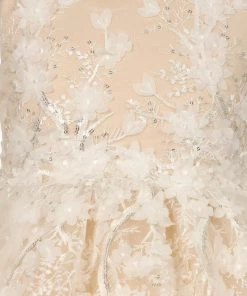 Flower Girl Dresses Girls Long 3D Floral Applique Dress By Cinderella Couture 5093