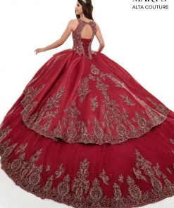 Mary's Bridal Mini Quince Collection Girls Long Applique Illusion Dress By Mary's Bridal MQ4021