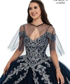 Mary's Bridal Mini Quince Collection Girls Long Applique Off Shoulder Dress By Mary's Bridal MQ4018 22 Mary's Bridal Mini Quince Collection Girls Long Applique Off Shoulder Dress By Mary's Bridal MQ4018