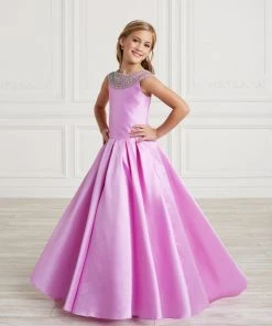 Tiffany Princess By House Of Wu Flower Girl Dresses Girls Long Beaded Mikado Dress By Tiffany Princess 13627