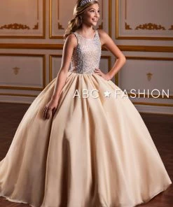 Tiffany Princess By House Of Wu Girls Long Beaded Chiffon Dress By Tiffany Princess 13572