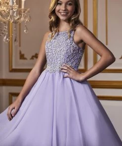Tiffany Princess By House Of Wu Flower Girl Dresses Girls Beaded Long Chiffon Dress By Tiffany Princess 13586