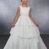 Mary's Bridal Angels Collection Girls Long Chiffon Dress With Tiered Skirt By Mary's Bridal MB9031 Flower Girl Dresses 1 Mary's Bridal Angels Collection Girls Long Chiffon Dress With Tiered Skirt By Mary's Bridal MB9031 Flower Girl Dresses