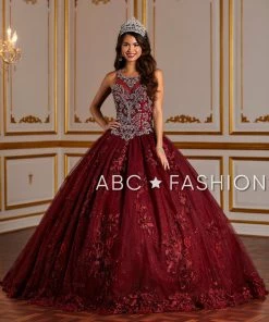 Tiffany Princess By House Of Wu Girls Long Floral Applique Dress By Mini Quince 26884MQ Kids 26 Tiffany Princess By House Of Wu Girls Long Floral Applique Dress By Mini Quince 26884MQ Kids