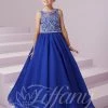 Tiffany Princess By House Of Wu Girls Long Illusion Chiffon Dress By Tiffany Princess 13496