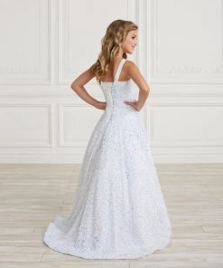 Tiffany Princess By House Of Wu Girls Long Iridescent Sequin Dress By Tiffany Princess 13625 Kids