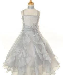 Cinderella Couture Girls Long Lime Green Dresses With Scarf And Ruffled Skirt Kids 10 Cinderella Couture Girls Long Lime Green Dresses With Scarf And Ruffled Skirt Kids