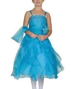 Cinderella Couture Girls Long Lime Green Dresses With Scarf And Ruffled Skirt Kids 11 Cinderella Couture Girls Long Lime Green Dresses With Scarf And Ruffled Skirt Kids