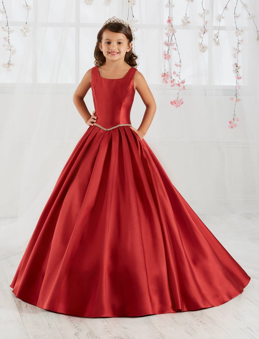Tiffany Princess By House Of Wu Girls Long A-line Mikado Dress By Tiffany Princess 13560 Flower Girl Dresses 3 Tiffany Princess By House Of Wu Girls Long A-line Mikado Dress By Tiffany Princess 13560 Flower Girl Dresses