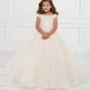 Tiffany Princess By House Of Wu Girls Long Off Shoulder Glitter Dress By Tiffany Princess 13590 Kids