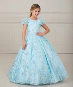 Tiffany Princess By House Of Wu Kids Girls Long Puff Sleeve Dress By Tiffany Princess 13646