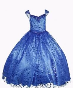 Girls Long Sleeveless Glitter Dress By Cinderella Couture 8007 30 Girls Long Sleeveless Glitter Dress By Cinderella Couture 8007