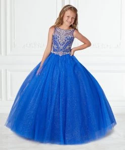 Tiffany Princess By House Of Wu Kids Girls Long Sleeveless Glitter Dress By Tiffany Princess 13597
