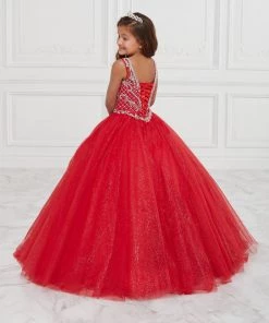 Tiffany Princess By House Of Wu Kids Girls Long Sleeveless Glitter Dress By Tiffany Princess 13597
