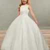 Mary's Bridal Angels Collection Flower Girl Dresses Girls Long Sleeveless Satin Dress By Mary's Bridal MB9067