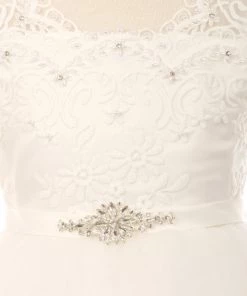 Girls Long Tulle Dress With Lace Bodice By Cinderella Couture 5079