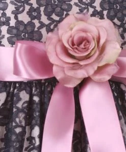 Cinderella Couture Flower Girl Dresses Girls Navy Blue Raschel Lace Tea Length Dress With Sash